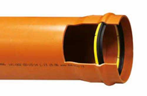 Foto Tubi in PVC-U per fognature UNI 1401-1 con guarnizione inamovibile