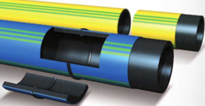 Foto Egeplast SLM<sup>®</sup> 3.0: tubo in PE100 RC corazzato. PAS 1075 tipo 3